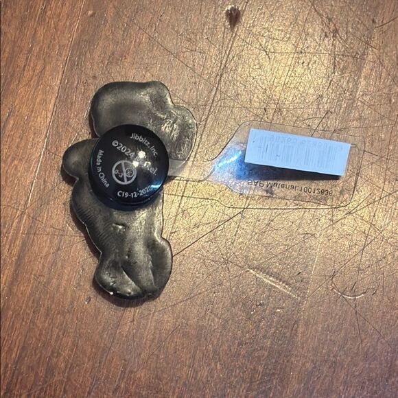 NWT Crocs Jibbitz Barney BJ Yellow Cartoon Dinosaur Shoe Charm - Picture 2 of 3